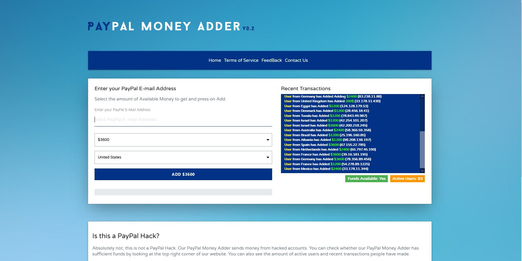 paypal money adder